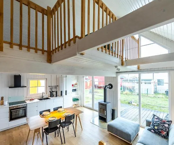 Skandi Design Mit Hafenblick & 別荘